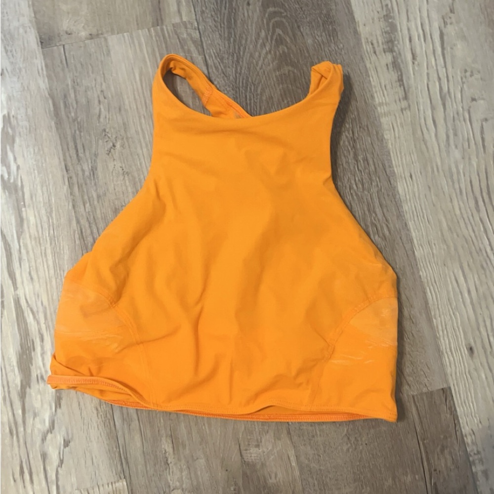 Orange lulu tank top